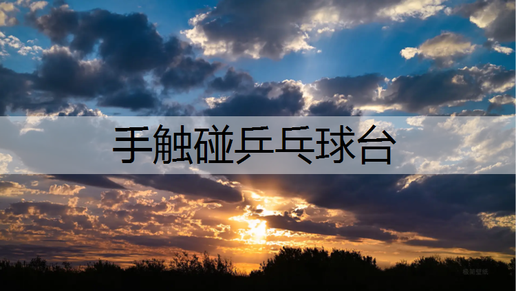 手触碰乒乓球台